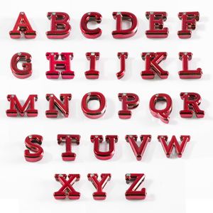 Letras Para Personalizar Em Plástico Abs Vermelha Hard