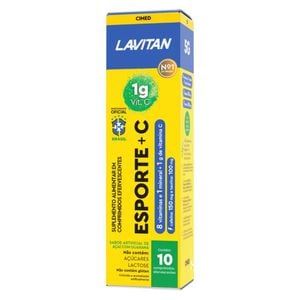 Lavitan Esporte C Suplemento Alimentar 10 Comprimidos Efervescentes 5g Cimed