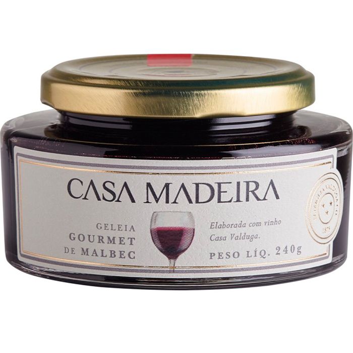 Geleia Casa Madeira Gourmet de Malbec 240gr Geleia Casa Madeira Gourmet de Malbec 240gr