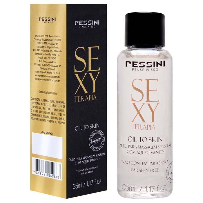 óleo Massagem Sensual Hot Sexy Terapia 35ml Pessini