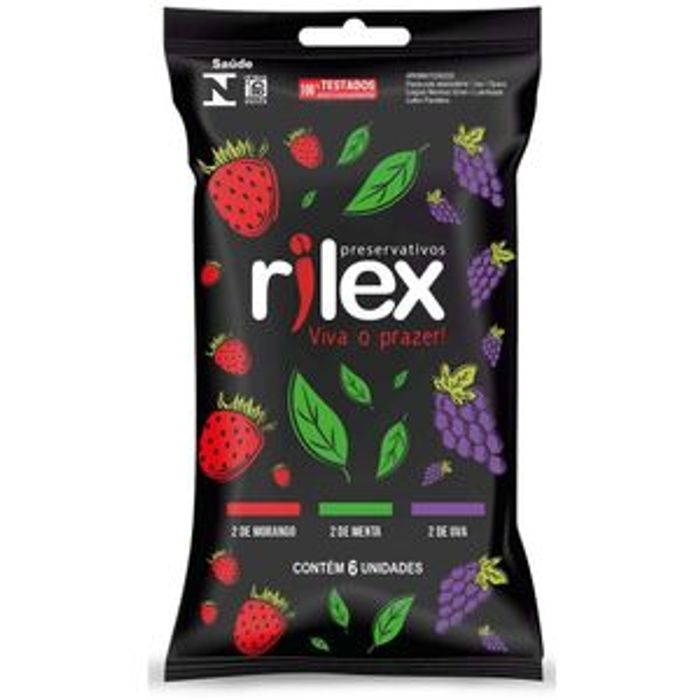 PRESERVATIVO MIX DE FRUTAS SACHE C/06UN - RILEX PRESERVATIVO MIX DE FRUTAS SACHE C/06UN - RILEX