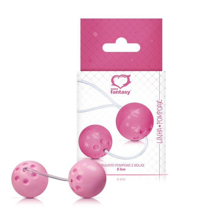 CONJUNTO 2 BOLAS COM PESO E CORDÃO - SEXY FANTASY CONJUNTO 2 BOLAS COM PESO E CORDÃO - SEXY FANTASY
