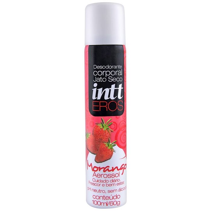 DESODORANTE JATO SECO MORANGO 166ML/90g - INTT DESODORANTE JATO SECO MORANGO 166ML/90g - INTT