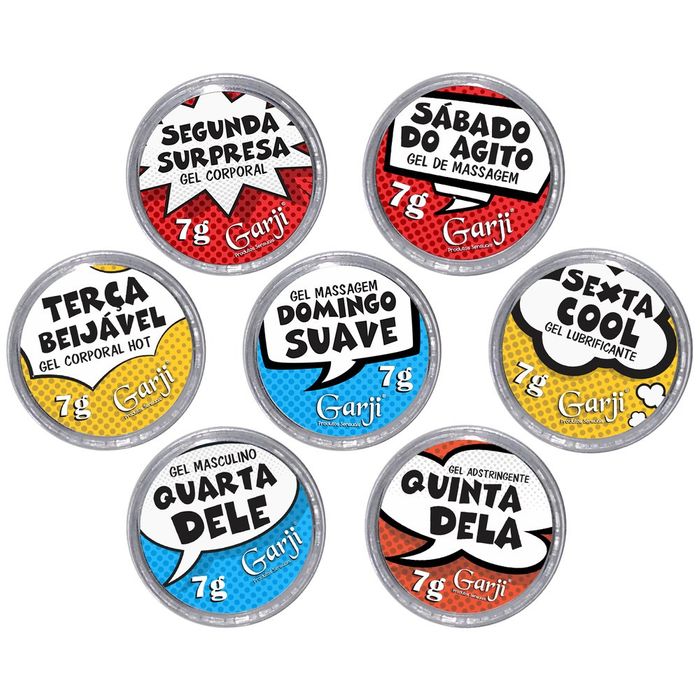 KIT SENSUAL 7 INTENÇÕES 7 X 7G - GARJI KIT SENSUAL 7 INTENÇÕES 7 X 7G - GARJI