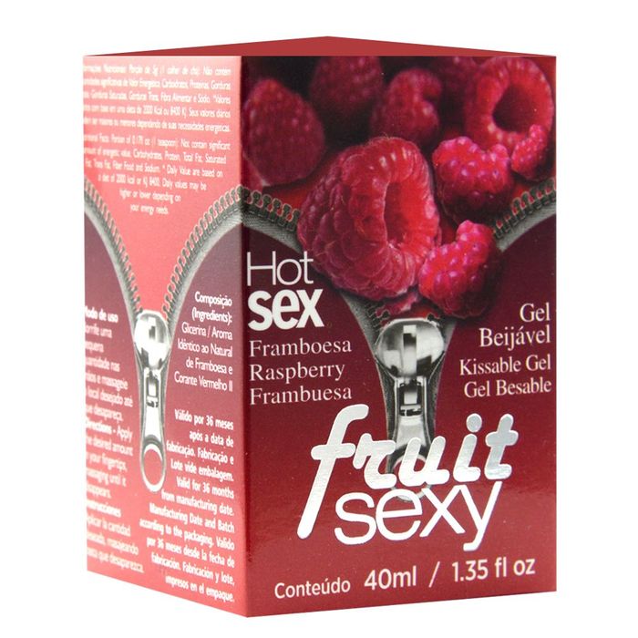 FRUIT SEXY OLEO BEIJAVEL FRAMBOESA 40ML - INTT FRUIT SEXY OLEO BEIJAVEL FRAMBOESA 40ML - INTT