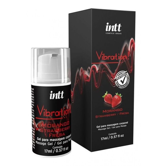 VIBRATION GEL VIBRANTE MORANGO 17G - INTT VIBRATION GEL VIBRANTE MORANGO 17G - INTT