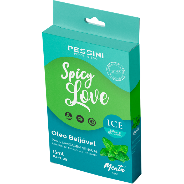 SPICY LOVE GEL BEIJÁVEL ICE MENTA 15ML - PESSINI SPICY LOVE GEL BEIJÁVEL ICE MENTA 15ML - PESSINI