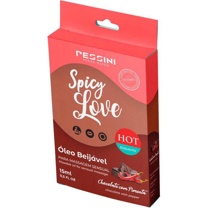 SPICY LOVE GEL HOT CHOCOLATE C/PIMENTA 15ML - PESSINI SPICY LOVE GEL HOT CHOCOLATE C/PIMENTA 15ML - PESSINI