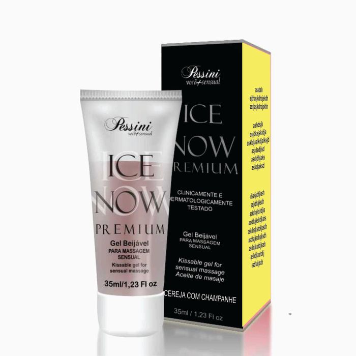 ICE NOW PREMIUM GEL CEREJA C/ CHAMP. 35ML - PESSINI ICE NOW PREMIUM GEL CEREJA C/ CHAMP. 35ML - PESSINI