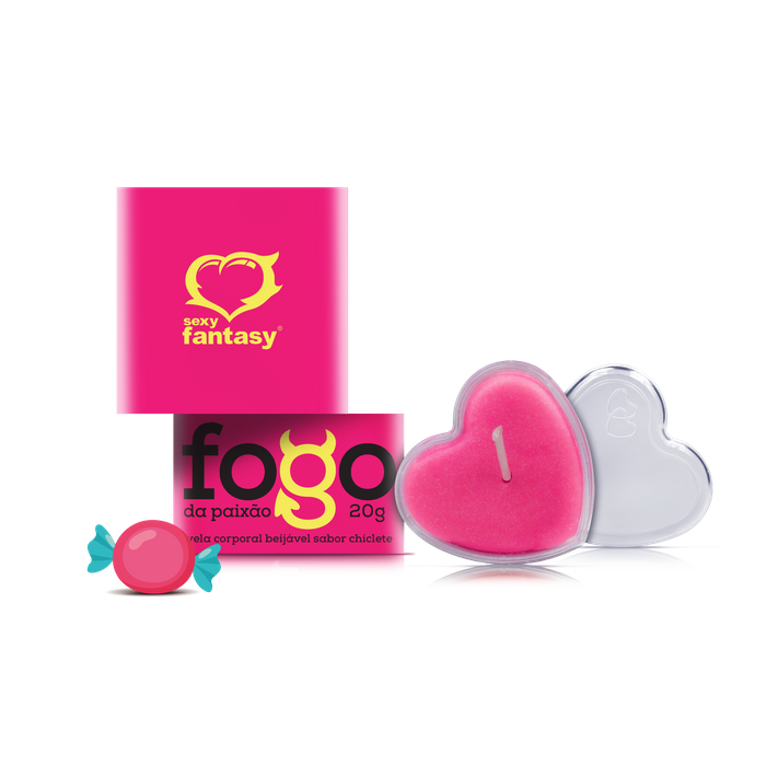 FOGO DA PAIXÃO VELA BEIJÁVEL CHICLETE 1UN - SEXY FANTASY FOGO DA PAIXÃO VELA BEIJÁVEL CHICLETE 1UN - SEXY FANTASY
