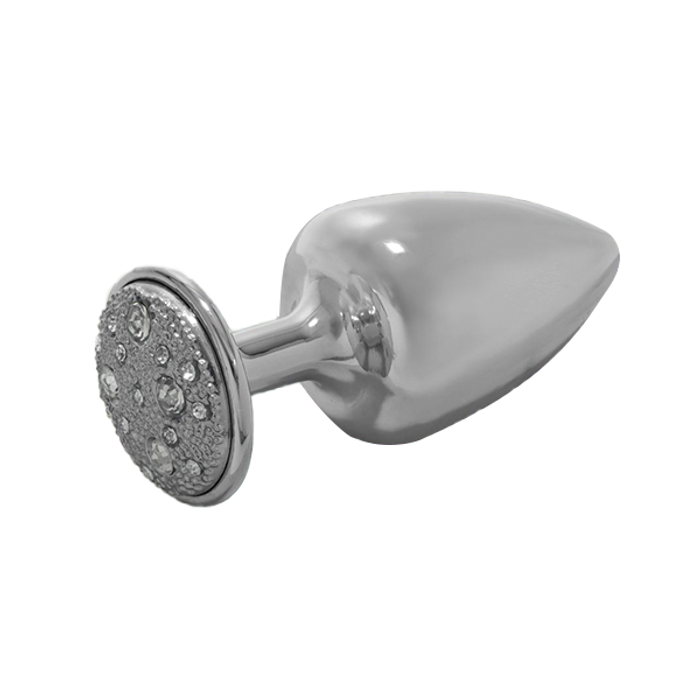 PLUG M CROMADA C/ PEDRA CRAVEJADA EM STRASS - HARD PLUG M CROMADA C/ PEDRA CRAVEJADA EM STRASS - HARD