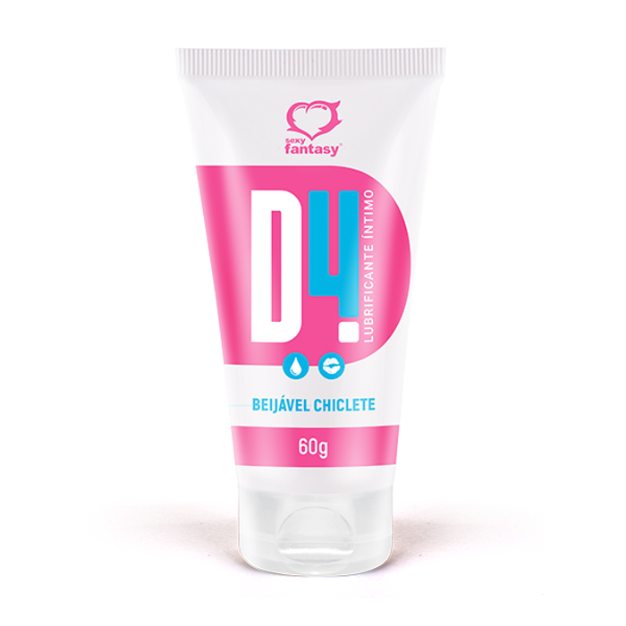 D4 LUBRIFICANTE BEIJÁVEL CHICLETE 60G - SEXY FANTASY D4 LUBRIFICANTE BEIJÁVEL CHICLETE 60G - SEXY FANTASY