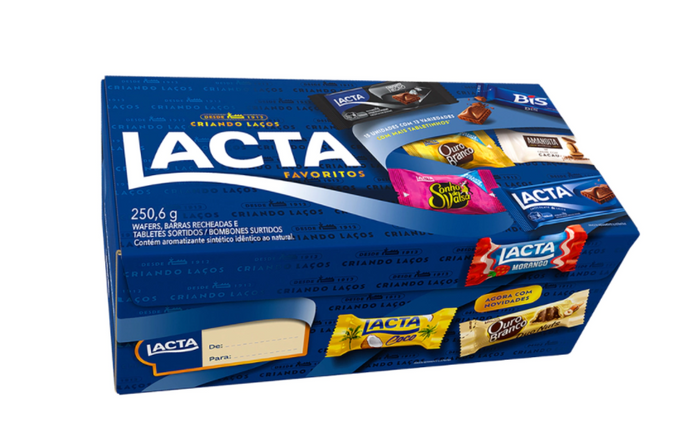 Caixa de bombom de chocolates Lacta Favoritos 250g Caixa de bombom de chocolates Lacta Favoritos 250g