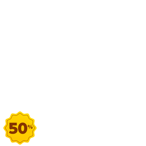 50% OFF 50% OFF