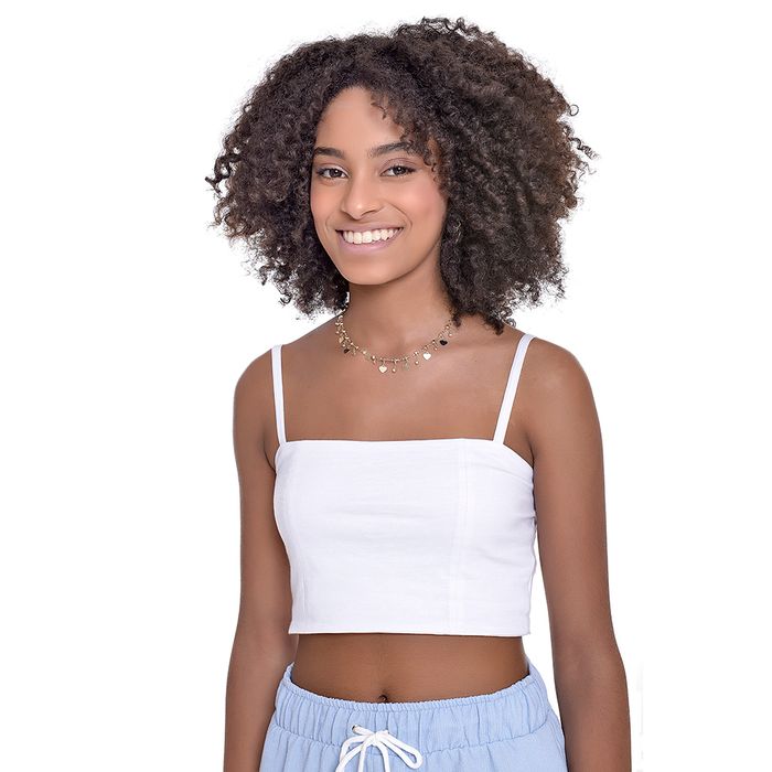 Top Teen Amofany Em Malha De Alça Top Teen Amofany Em Malha De Alça
