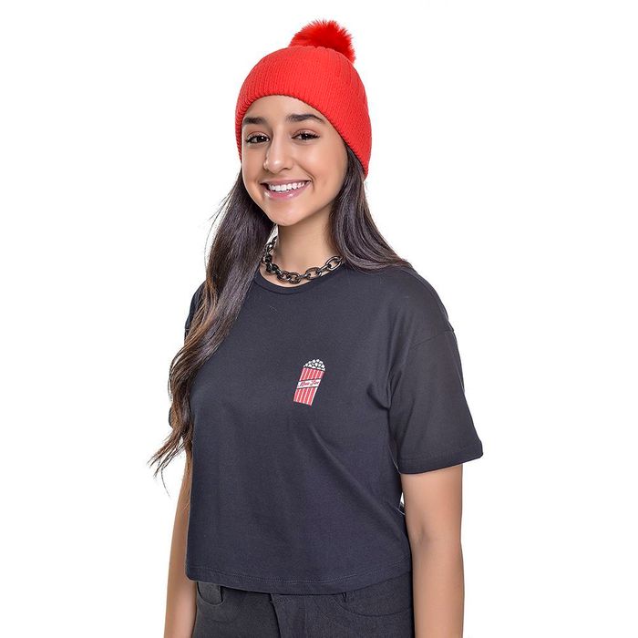 BLUSA CROPPED COM ESTAMPA BLUSA CROPPED COM ESTAMPA