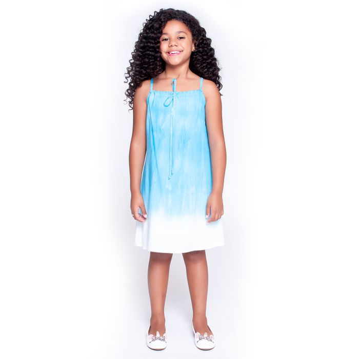 VESTIDO KIDS TIE DYE DRAPEADO VESTIDO KIDS TIE DYE DRAPEADO