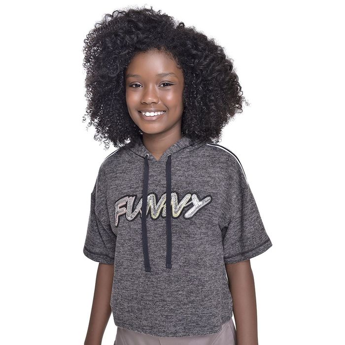 Blusa Kids Cropped Com Faixas Blusa Kids Cropped Com Faixas