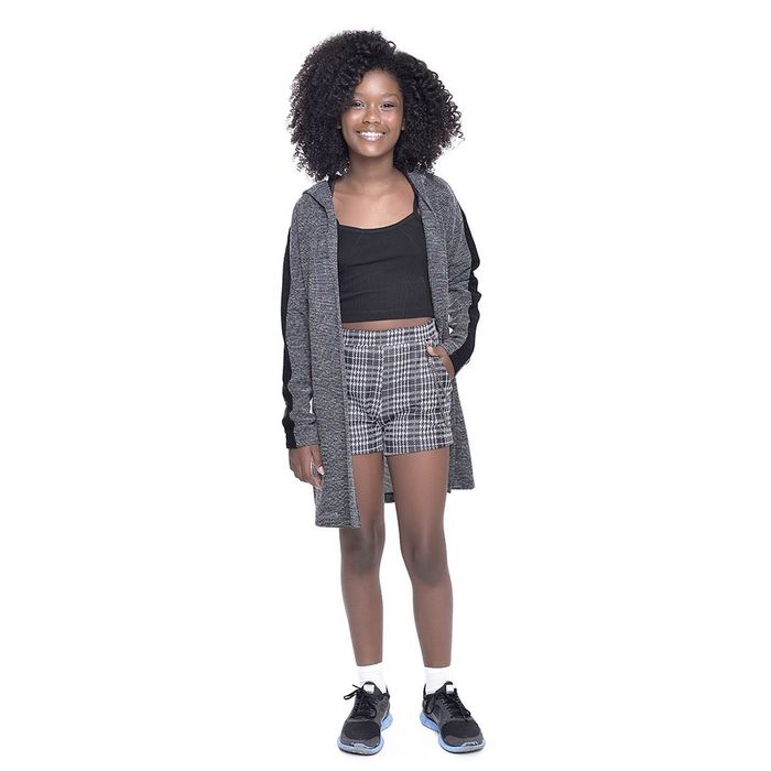 Blusa Kids Cardigã Com Capuz Blusa Kids Cardigã Com Capuz