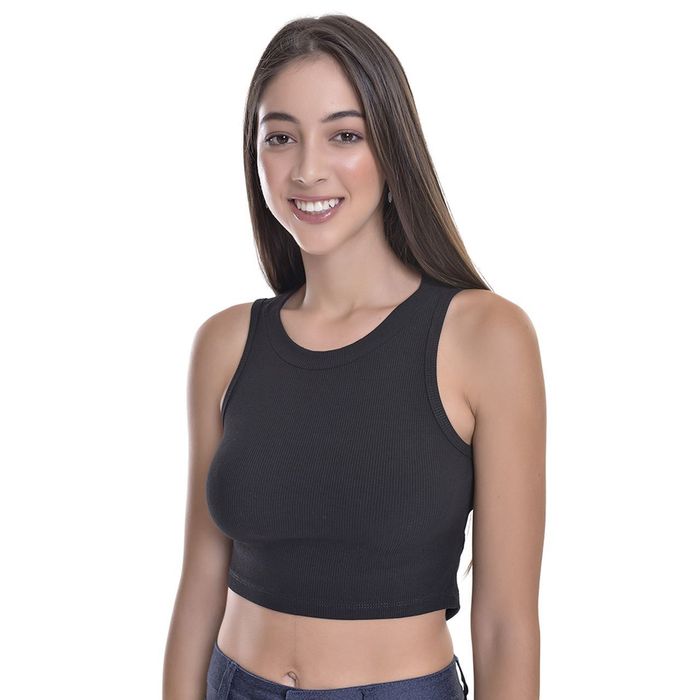 Cropped Teen Amofany Malha Canelada Recorte Vazado Com Franzidos Cropped Teen Amofany Malha Canelada Recorte Vazado Com Franzidos