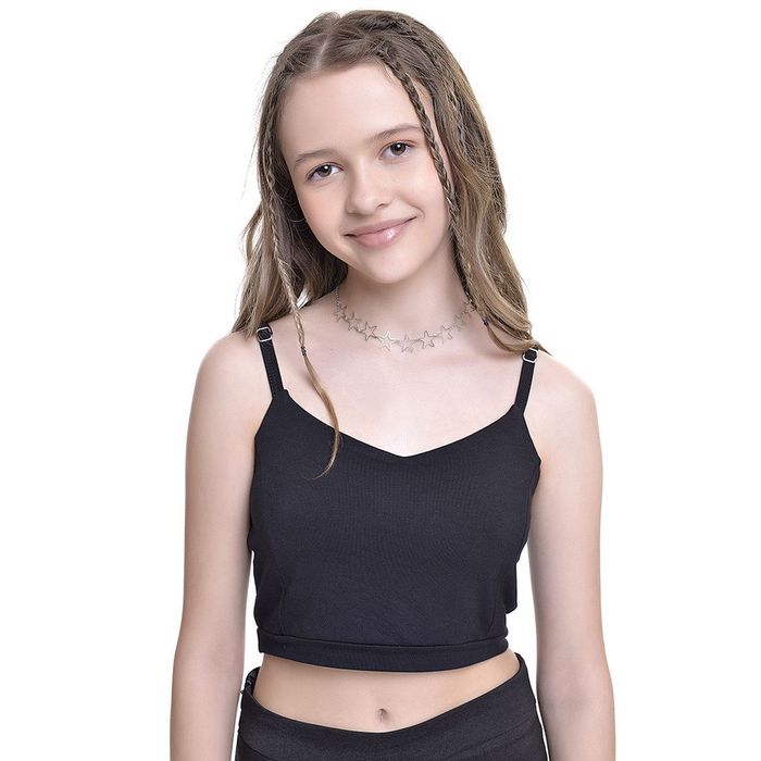 Top Cropped Kids Amofany Basico Top Cropped Kids Amofany Basico