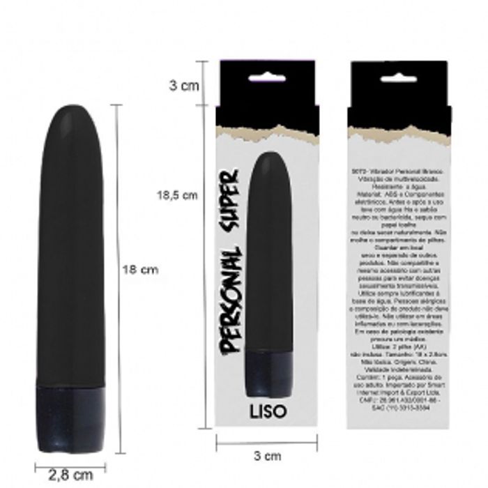 VIBRADOR AVELUDADO PRETO 18CM - IMPORTADO VIBRADOR AVELUDADO PRETO 18CM - IMPORTADO