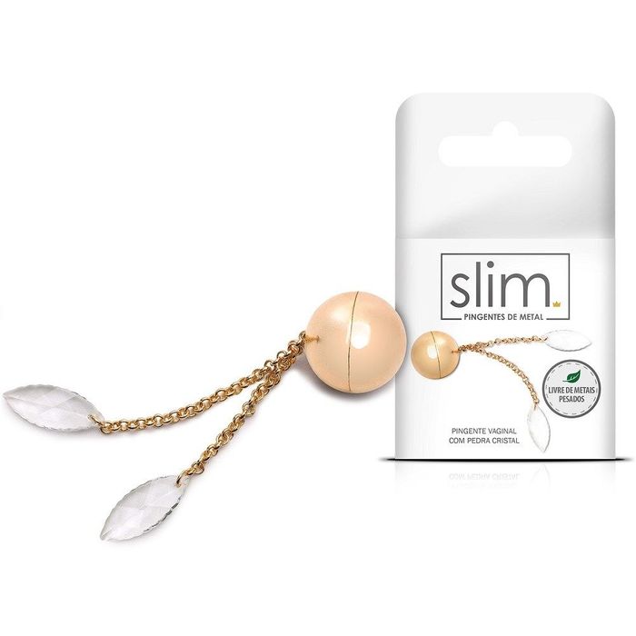 PINGENTE VAGINAL CRISTAL SLIM - SEXY FANTASY PINGENTE VAGINAL CRISTAL SLIM - SEXY FANTASY
