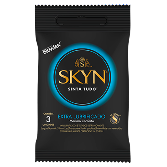 PRESERVATIVO SKYN LUBRIFICADO ULTRA FINO PCT 3UN - BLOWTEX PRESERVATIVO SKYN LUBRIFICADO ULTRA FINO PCT 3UN - BLOWTEX