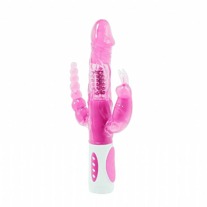 VIBRADOR ROTATIVO TRIPLO PRAZER PRETTY BUNNY - IMPORTADO VIBRADOR ROTATIVO TRIPLO PRAZER PRETTY BUNNY - IMPORTADO