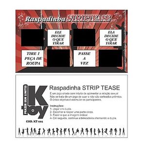 Raspadinha Strip Tease 10 Unidades Kgel