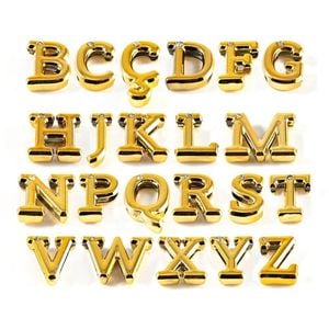 Letras Para Personalizar Em Plástico Abs Dourado Hard