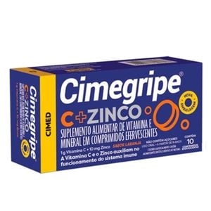 Cimegripe C + Zinco 10 Comprimidos Efervecentes Cimed