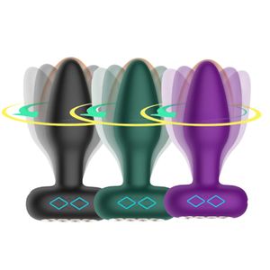 Plug Anal Vibratório Em Silicone Com Rotação E Controle Sem Fio Vibe Toys