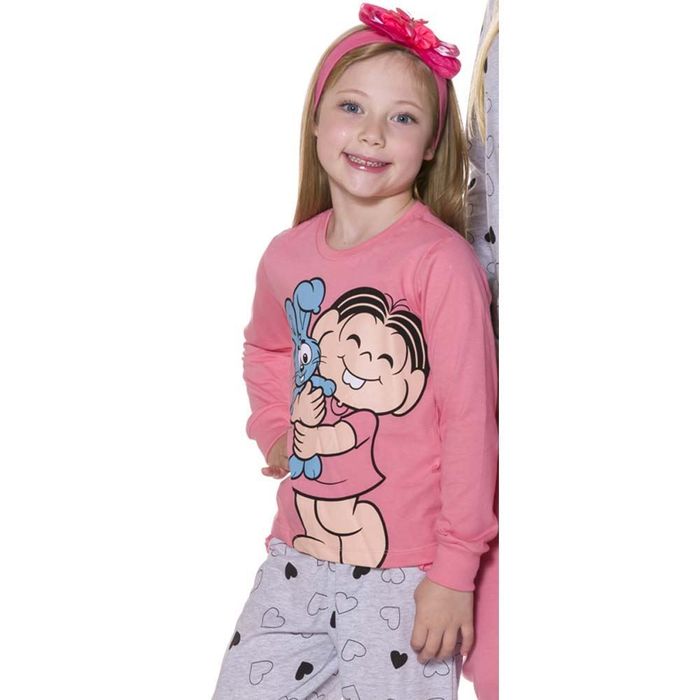 Pijama Infantil Feminino Turma Da Mônica