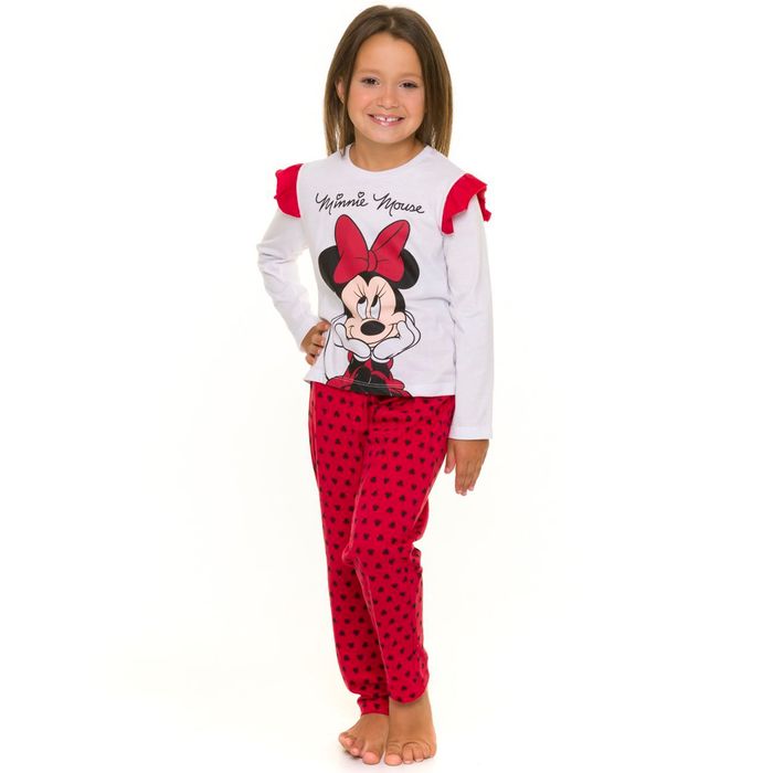 Pijama Infantil Feminino Disney Minie Ivanilde Confecções 