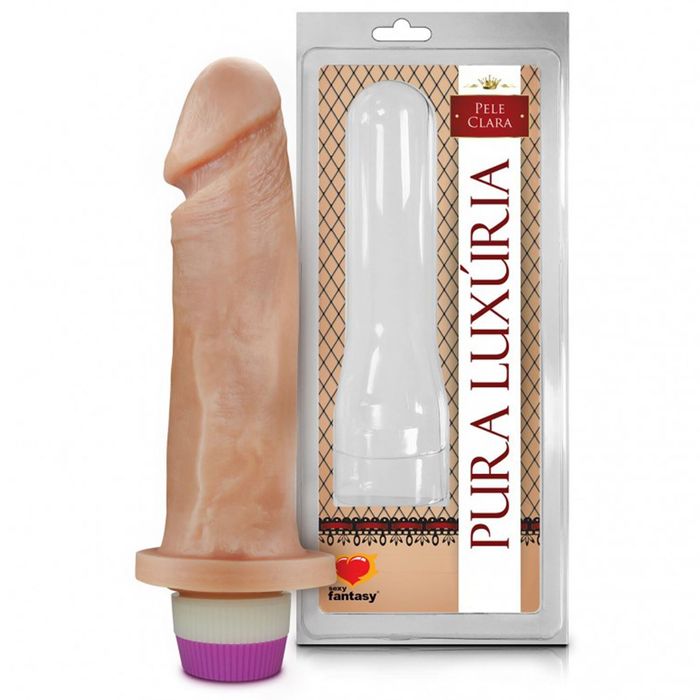 Penis Realistico Com Vibro 18 X 4,5cm  Sexy Fantasy