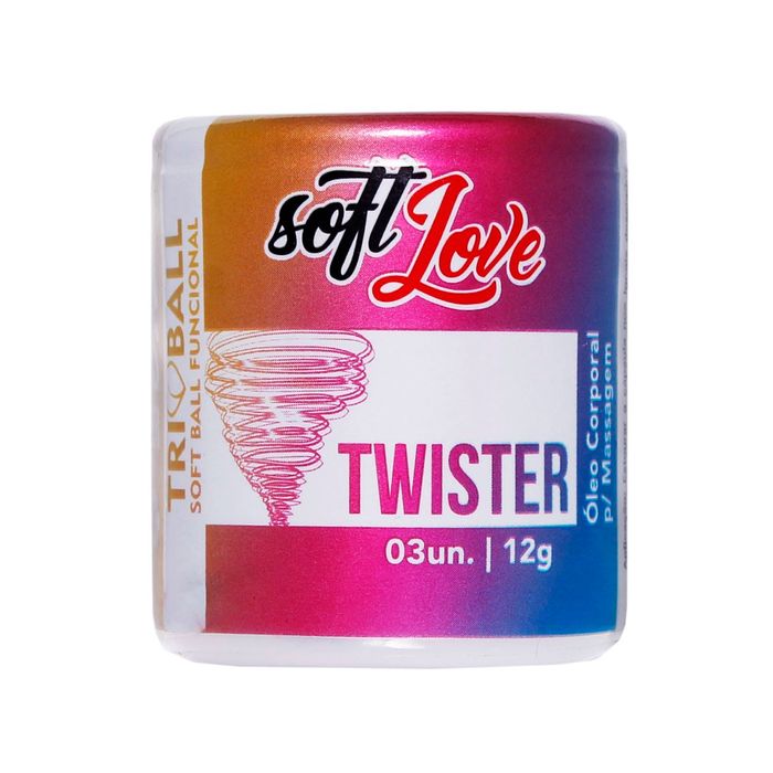 Twister Bolinha Excitante 3 Unidades Soft Love