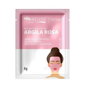 Argila Rosa Máscara Facial Peel Off Skin Care 8g Max Love