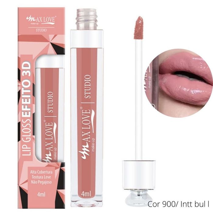 Lip Gloss Efeito 3d Cremoso 4ml Max Love