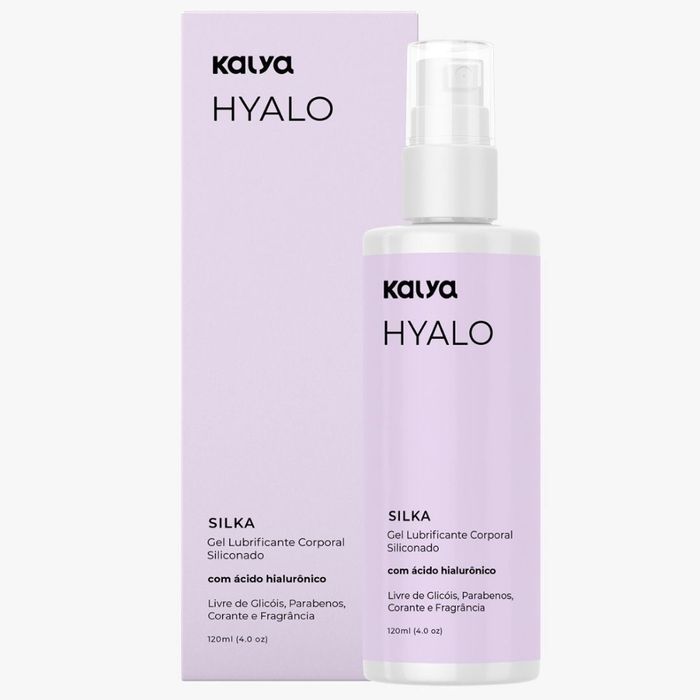 Hyalo Silka Lubrificante à Base De Silicone Com ácido Hialurônico 120ml Kalya