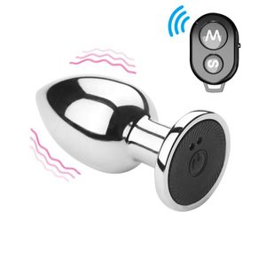 Plug Anal De Luxo Pequeno Com 10 Vibrações E Controle Remoto Massager