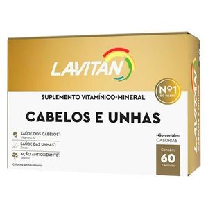 Lavitan Vitaminas Cabelos E Unhas 60 Cápsulas Cimed