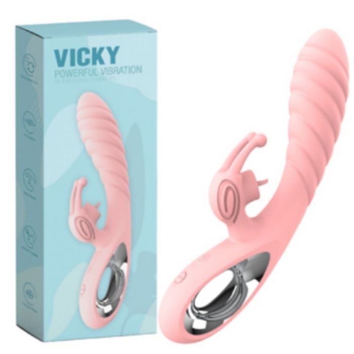 Vibrador Vicky Rabbit Powerful 36 Modos De Vibração Vibe Toys