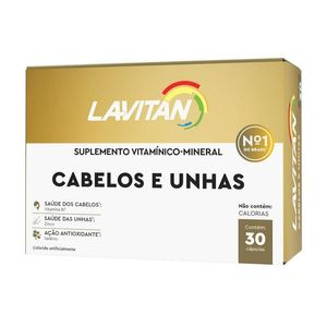 Lavitan Vitaminas Cabelos E Unhas 30 Cápsulas Cimed