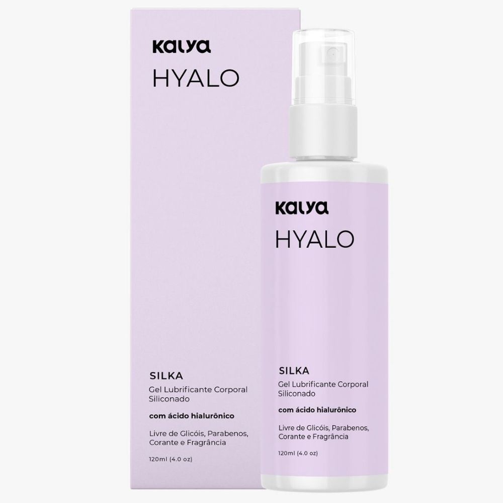 Hyalo Silka Lubrificante à Base De Silicone Com ácido Hialurônico 120ml Kalya Litoral Sex Shop 9020