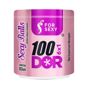 100dor Sexy Balls Dessensibilizante Bolinha 3uni Forsexy