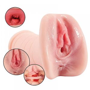 Masturbador Masculino Lifelike Formato De Vagina E ânus Vibe Toys