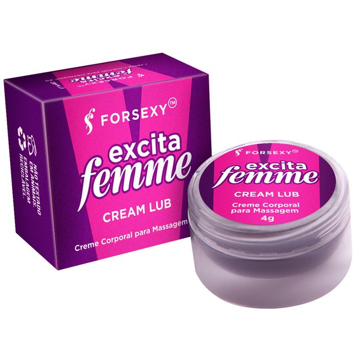 Excita Femme Cream Lub Creme Corporal 4g Forsexy Litoral Sex Shop 6582