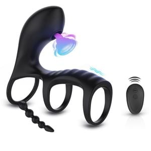 Anel Peniano Com Estimulador De Clitóris E Controle 10 Vibrações Vibe Toys