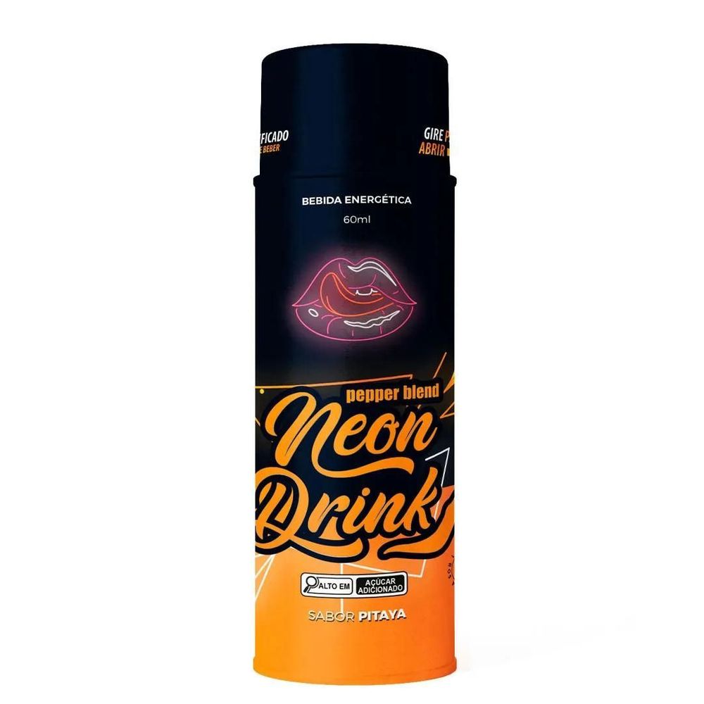 Neon Drink Energético Brilha Na Luz Negra 60ml Pepper Blend Litoral Sex Shop 7968